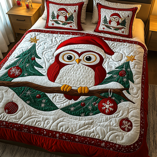 Festive Nest 3-Piece Quilted Bedding Set - Single (59" x 70")