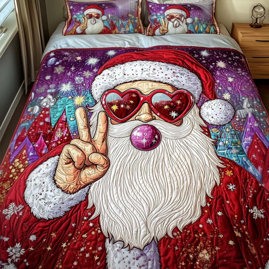 Festive Vibes 3-Piece Quilted Bedding Set - Single (59" x 70")