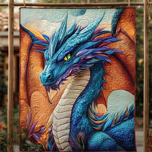 Fiery Glare Quilted Blanket - Throw (55" x 60")