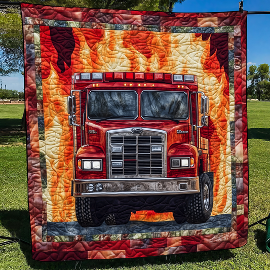 Firefighter Strength Quilted Blanket - Throw (55" x 60")