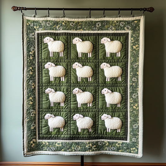 Fleece Frolic Quilted Blanket - Throw (55" x 60")