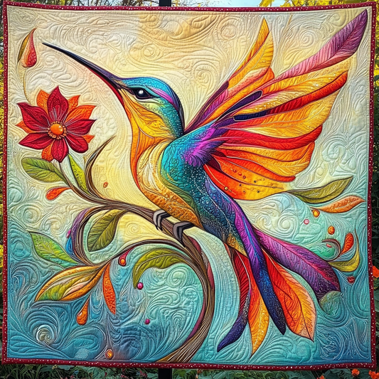 Flight of Colors Quilted Blanket - Throw (55" x 60")