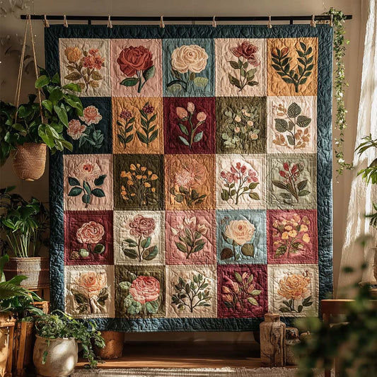 Floral Harmony Quilted Blanket - Baby (30" x 40") - Pack 1