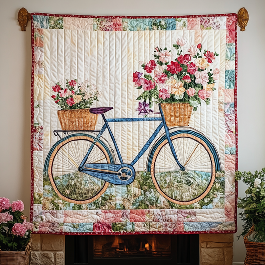 Floral Journey Art Quilt Hanging - Baby (30" x 40")
