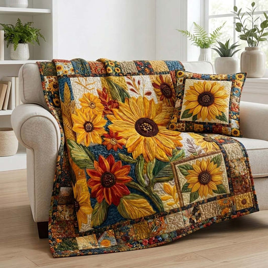 Floral Patch Quilted Blanket - Baby (30" x 40") - Pack 1
