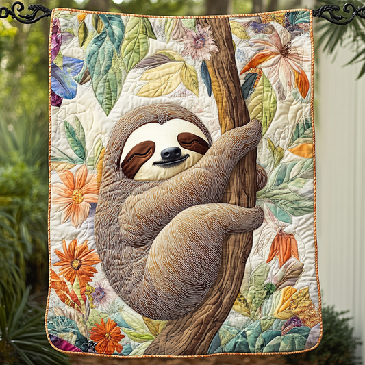 Floral Slumber Quilted Blanket - Throw (55" x 60")