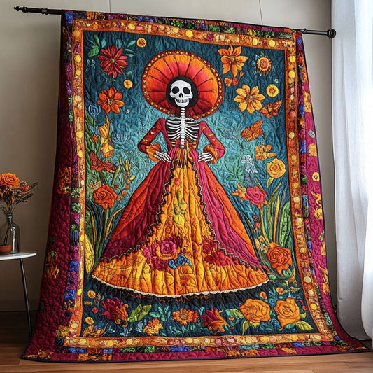 Floral Soul Quilted Blanket - Throw (55" x 60")