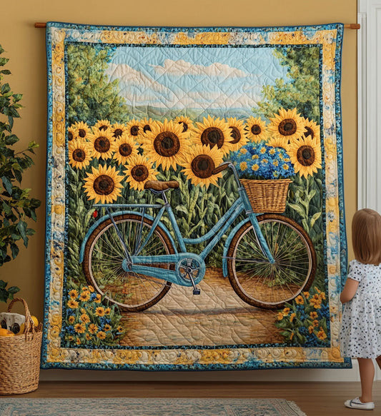 Floral Wanderlust Art Quilt Hanging - Baby (30" x 40")