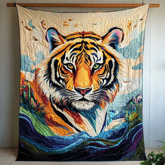 Flowing Essence Quilted Blanket - Throw (55" x 60")