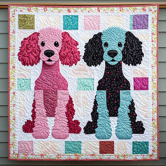 Fluffy Friend Quilted Blanket - Throw (55" x 60")