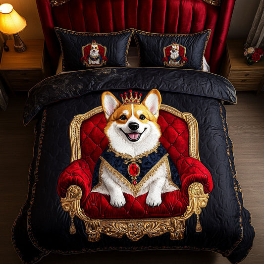 Fluffy Majesty 3-Piece Quilted Bedding Set - Single (59" x 70")
