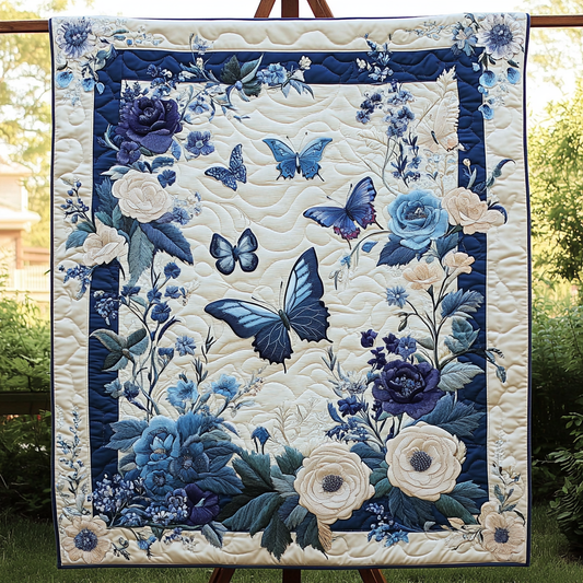 Fluttering Beauty Quilted Blanket - Throw (55" x 60")