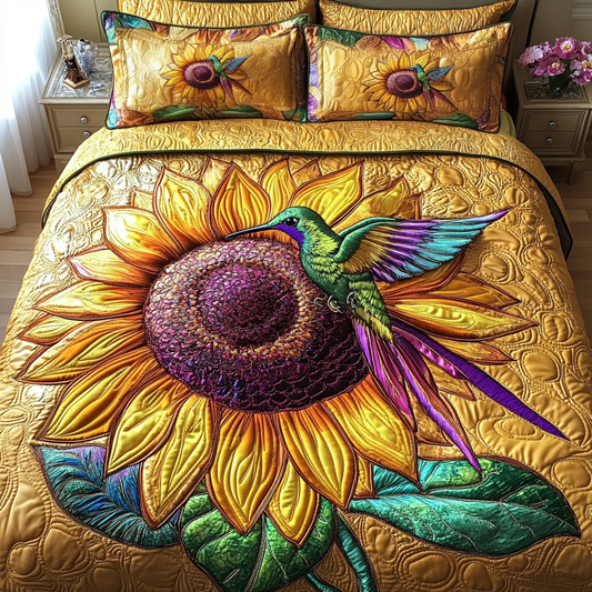 Flying Fantasy 3-Piece Quilted Bedding Set - Single (59" x 70")