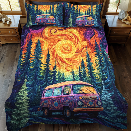 Forest Adventure 3-Piece Quilted Bedding Set - Single (59" x 70")