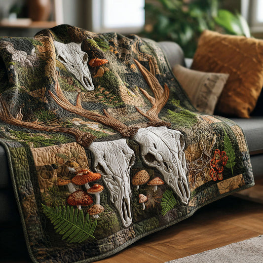 Forest Antler Realm Quilted Blanket - Baby (30" x 40") - Pack 1