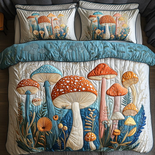 Forest Fable 3-Piece Quilted Bedding Set - Single (59" x 70")
