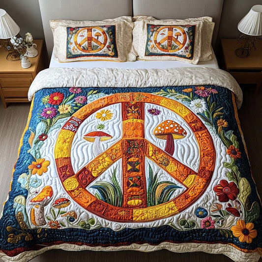 Forest Glow 3-Piece Quilted Bedding Set - Single (59" x 70")