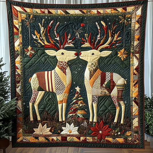 Forest Glow Quilted Blanket - Throw (55" x 60")