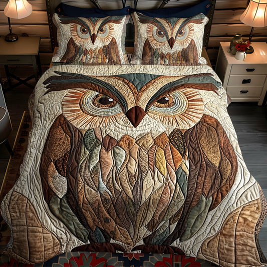 Forest Guardian 3-Piece Quilted Bedding Set - Single (59" x 70")