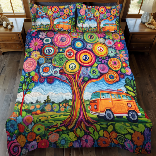 Forest Hideaway 3-Piece Quilted Bedding Set - Single (59" x 70")