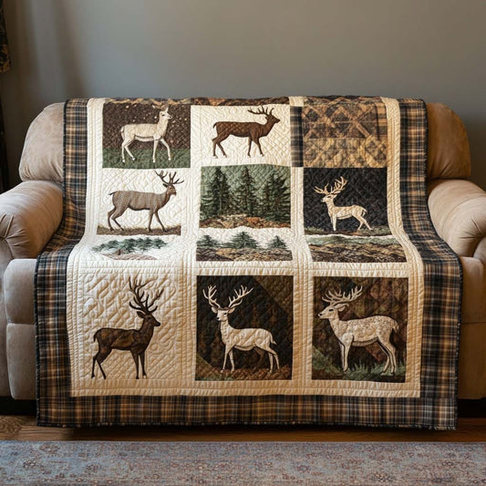 Forest Patchwork Quilted Blanket - Baby (30" x 40") - Pack 1