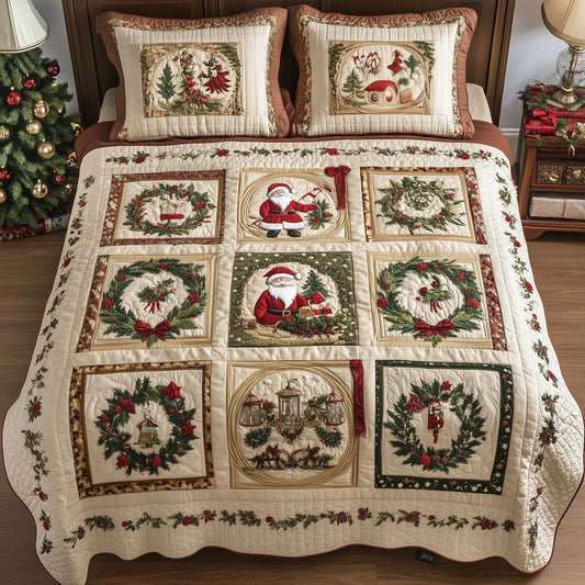 Forest Whimsy 3-Piece Quilted Bedding Set - Single (59" x 70")