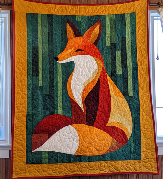 Forest Whisper Quilted Blanket - Throw (55" x 60")