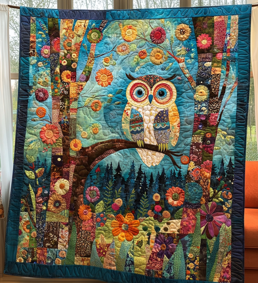 Forest Whisperer Quilted Blanket - Throw (55" x 60")