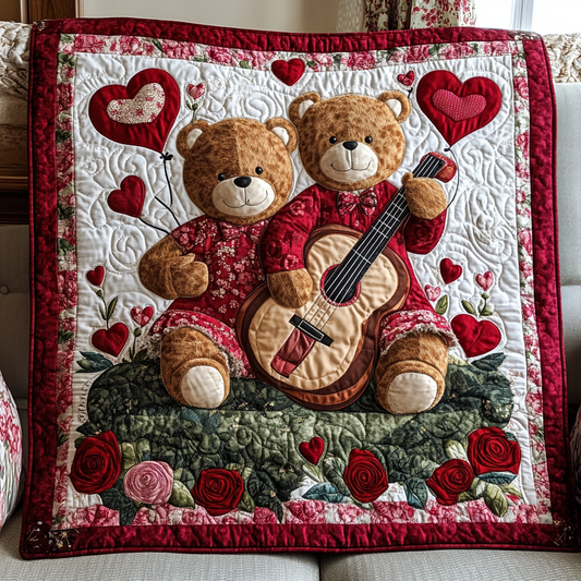 Forever Bear Hug Quilted Blanket - Throw (55" x 60")
