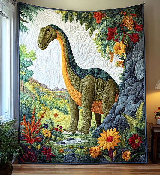 Fossil Forest Art Quilt Hanging - Baby (30" x 40")