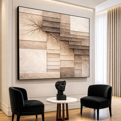 Fractured Earth Layers Wall Art