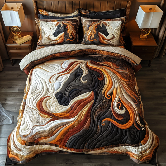 Free Spirit Horse Quilted Blanket - Throw (55" x 60")