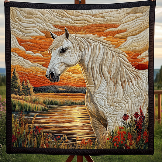Free Running Freedom Quilted Blanket - Throw (55" x 60")