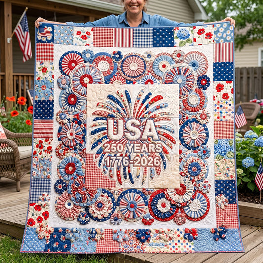 Freedom Fireworks Quilted Blanket - Baby (30" x 40") - Pack 1