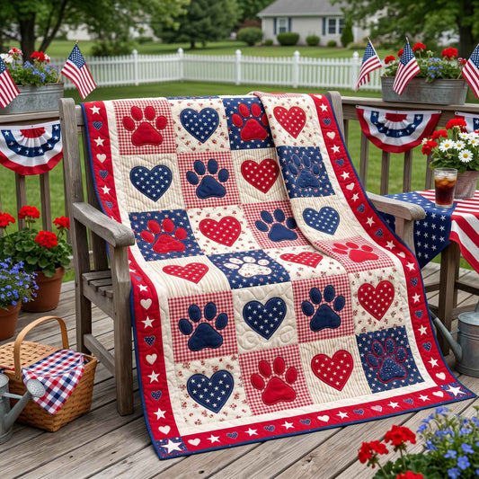 Freedom Hearts Quilted Blanket - Baby (30" x 40") - Pack 1