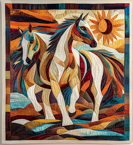 Freedom Ride Quilted Blanket - Throw (55" x 60")