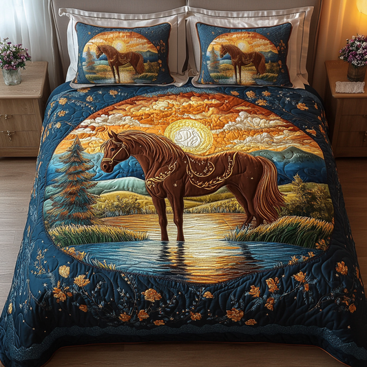 Freedom Rider 3-Piece Quilted Bedding Set - Single (59" x 70")