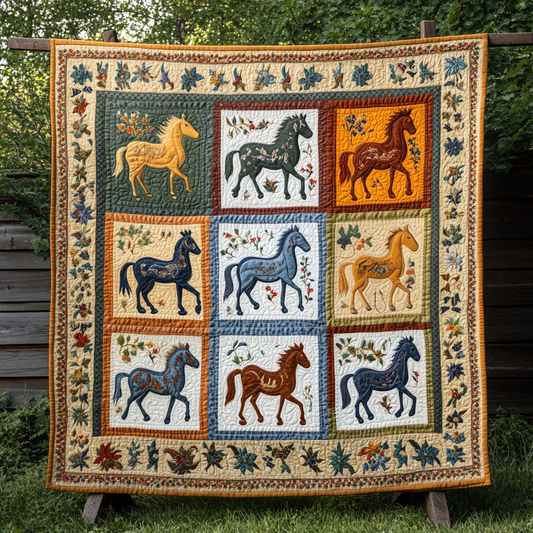 Freedom Rider Quilted Blanket - Throw (55" x 60")