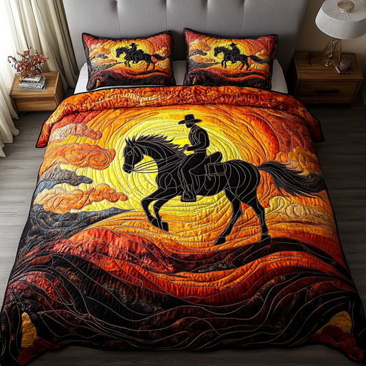 Frontier Spirit 3-Piece Quilted Bedding Set - Single (59" x 70")