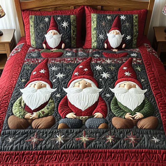 Frosted Joy 3-Piece Quilted Bedding Set - Single (59" x 70")