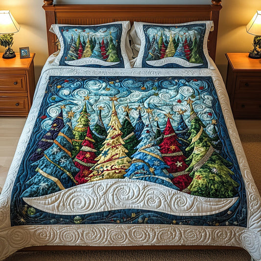 Frosted Joy 3-Piece Quilted Bedding Set - Single (59" x 70")
