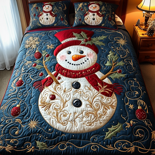Frosted Joy Quilted Bedding Set - Single (59" x 70")