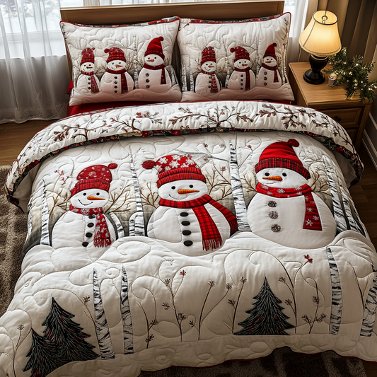 Frosty Bliss Quilted Bedding Set - Single (59" x 70")