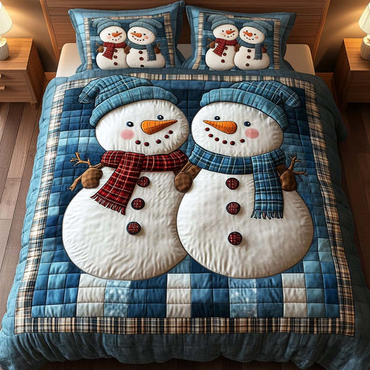 Frosty Friends 3-Piece Quilted Bedding Set - Single (59" x 70")