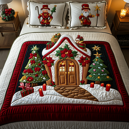 Frosty Nights 3-Piece Quilted Bedding Set - Single (59" x 70")
