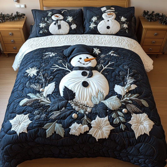 Frostys Cozy Wonderland 3-Piece Quilted Bedding Set - Single (59" x 70")