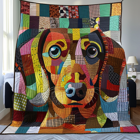 Furry Friend Quilted Blanket - Throw (55" x 60")