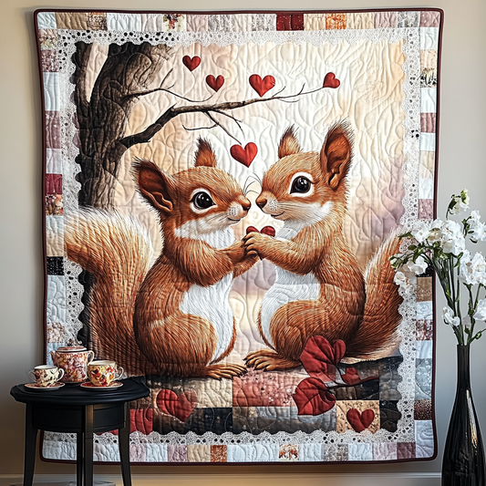 Furry Love Quilted Blanket - Throw (55" x 60")