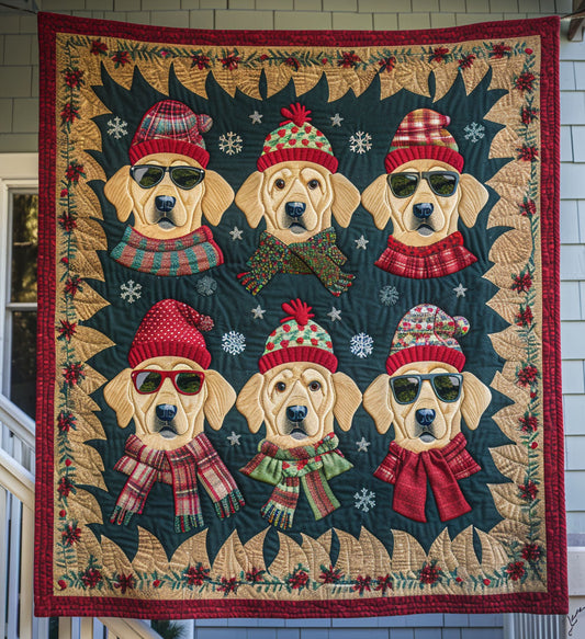 Furry Friend Warmth Quilted Blanket - Throw (55" x 60")