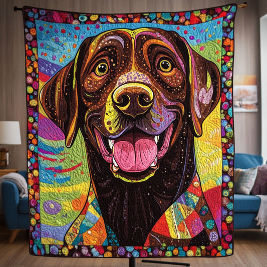 Furry Friends Fun Quilted Blanket - Throw (55" x 60")